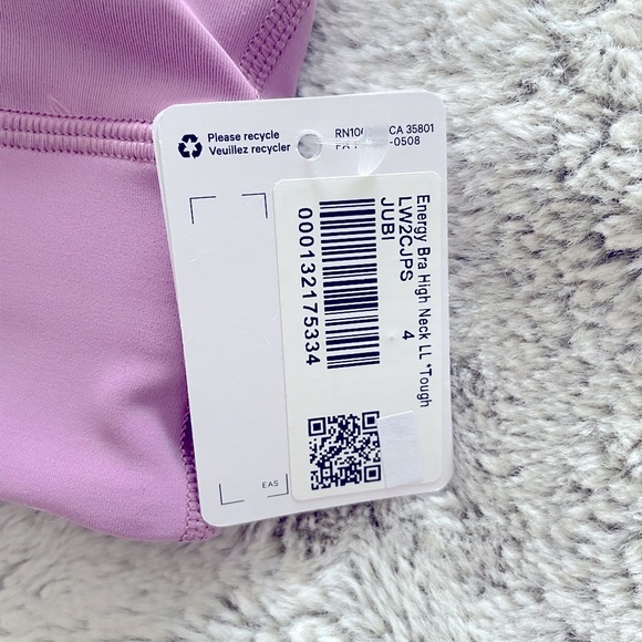Lululemon Energy Bra High Neck Long Line Tough in Jubliee - Picture 6 of 7